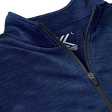 KAM Mens Sport Active Quarter Zip Top