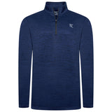 KAM Mens Sport Active Quarter Zip Top