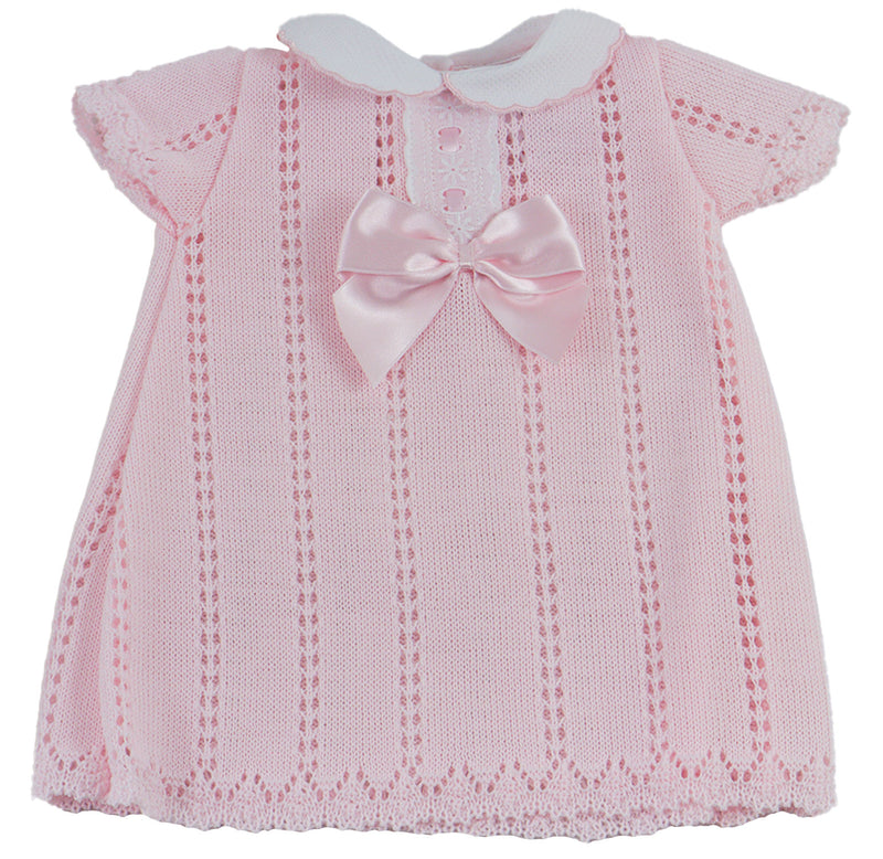 Pink Knitted Baby Girls' Dress