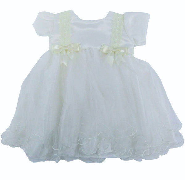 Baby Girls' Bow Christening Dress