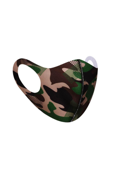 Camo Children's Polyester Breathable Face Mask