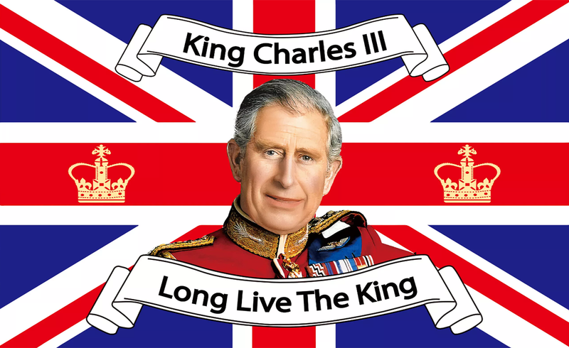 5ft x 3ft 'Long Live the King' Flag