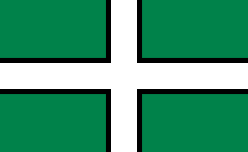 5ft x 3ft Devon Cross Flag