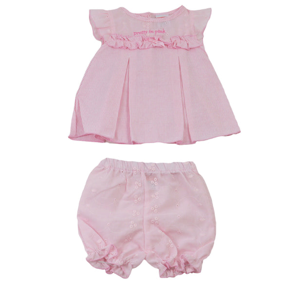 Baby Girl Pink Striped Dress