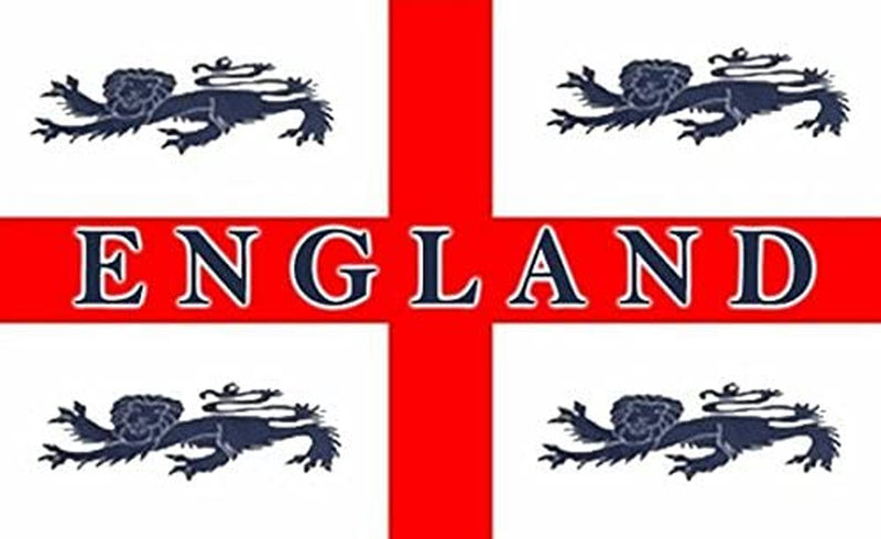 5ft x 3ft England 4 Lion Flag