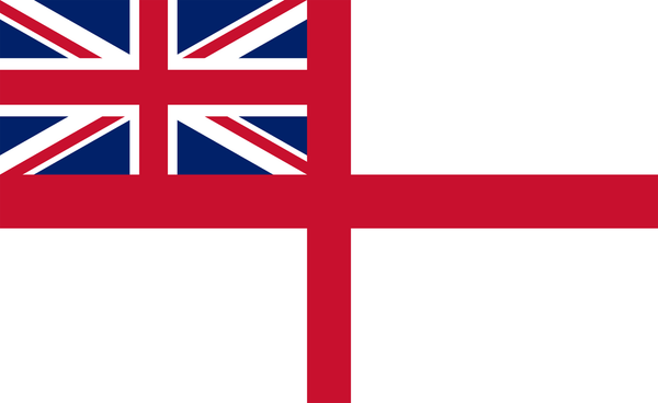 5ft x 3ft White Ensign British Navy Flag