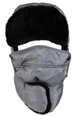 Faux Fur Lined Trapper Hat