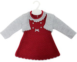 Knitted Baby Dress with Bolero