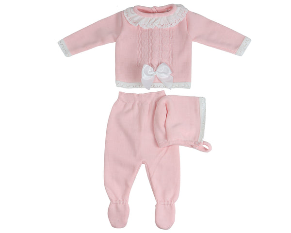 Baby Lace Collar Bow Outfit