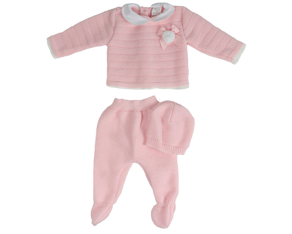 Baby Collared Pom-Pom Outfit