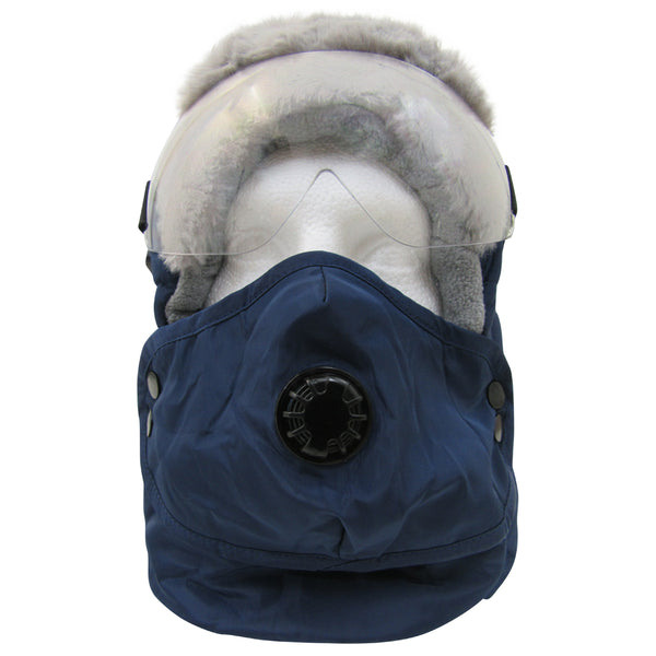 Faux Fur Lined Trapper Hat (with Goggles)