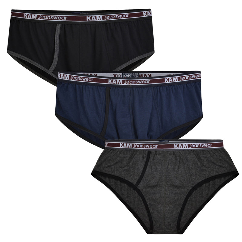 KAM Jersey Cotton Briefs (Pack of 3)