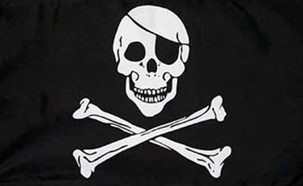 3ft x 2ft Skull and Crossbones Pirate Flag