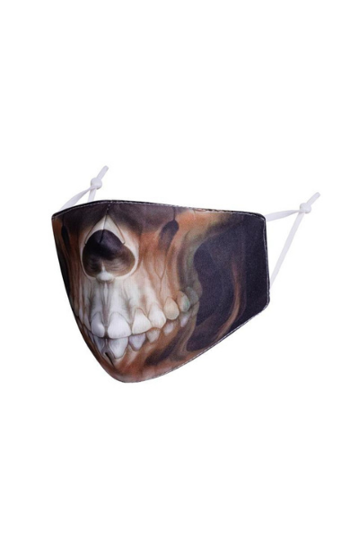 Skull Mouth Polycotton Breathable Face Mask
