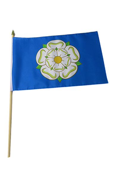 Yorkshire Rose Large Hand Flag