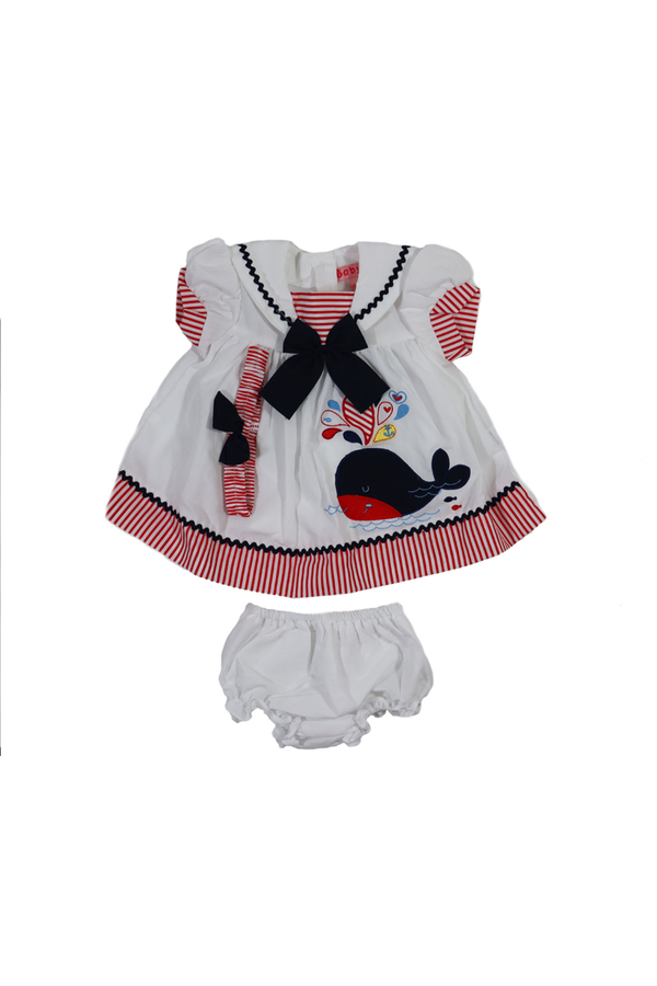 Baby Girl Whale Sailor Outfit