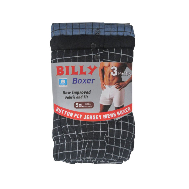 Billy Jersey Boxers (Pack of 3)
