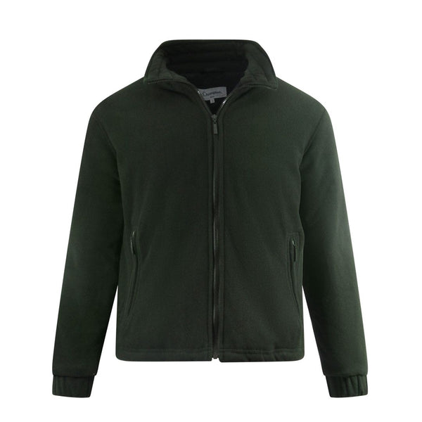 champion-full-zip-padded-fleece-jacket-olive-green
