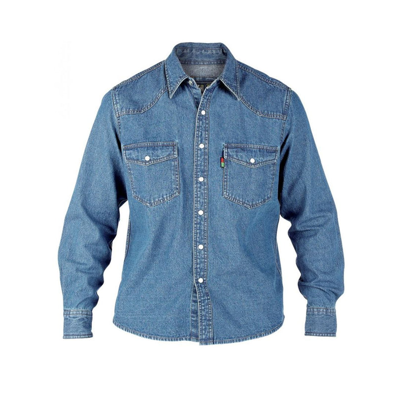duke-clothing-blue-denim-western-shirt