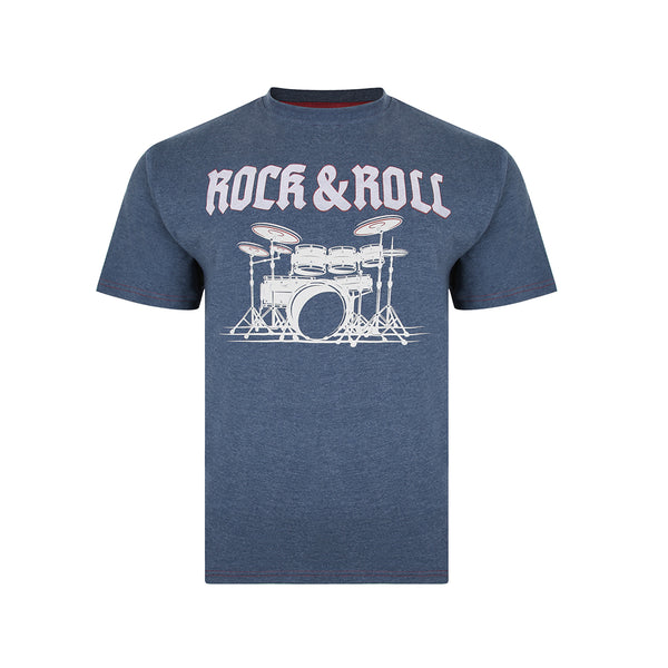 KAM Rock & Roll Print T-Shirt