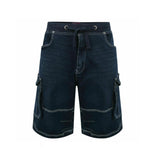 kam-denim-shorts-elaticated-waist-cargo-style-dark-blue.