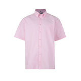 kam-oxford-shirts-short-sleeves-pink-663.