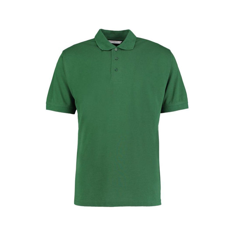 kustom-kit-plain-polo-shirt-top-short-sleeves-kelly-green.