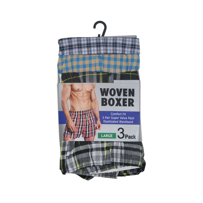 Woven Pattern Boxers (Pack of 3)