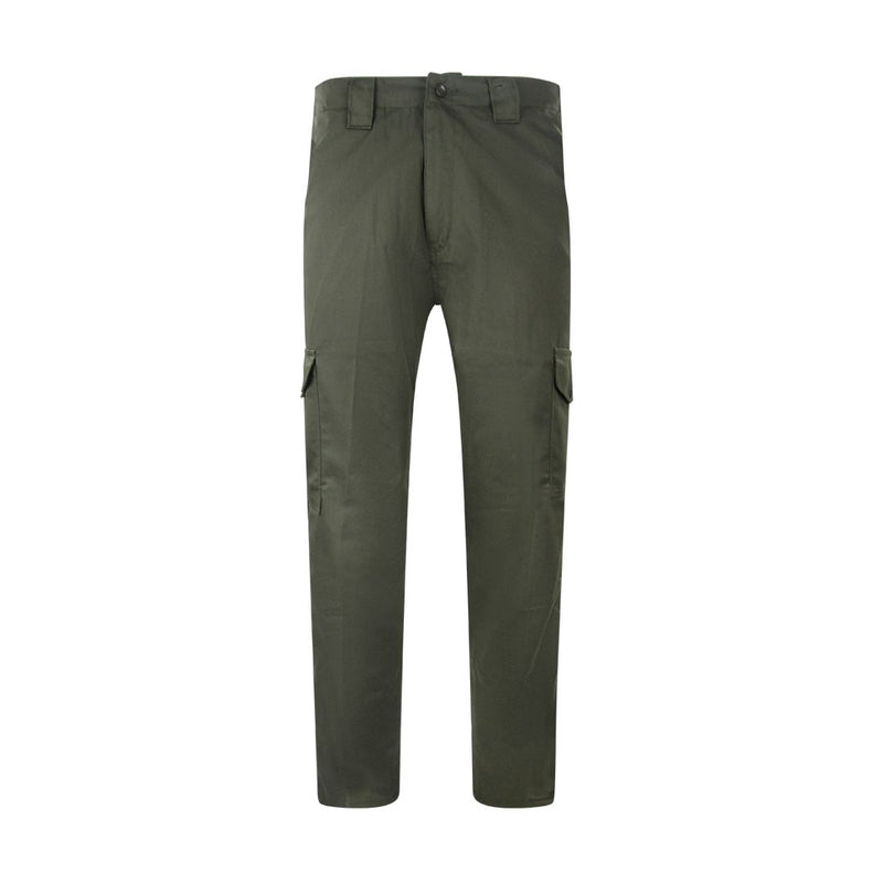 plain-cargo-trousers-multi-pockets-olive-green
