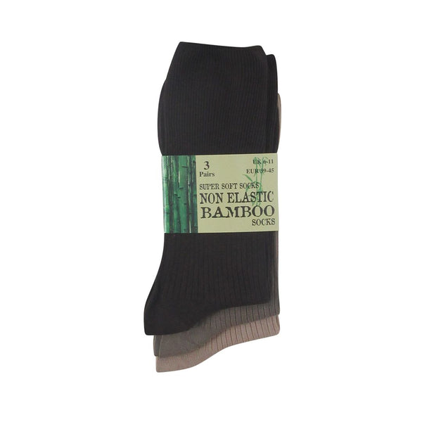 three-pack-mens-non-elastic-mens-bamboo-socks-brown.